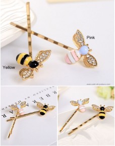 Cute Bees Crystal Wings Hairpin (2 colors)